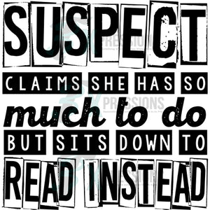 suspect - read