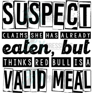 suspect - red bull