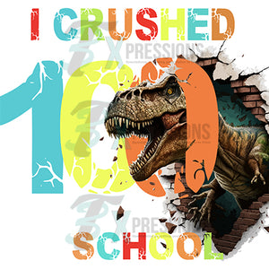 crushed 100 days of school