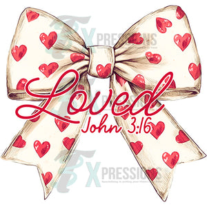 Heart bow Loved John 316