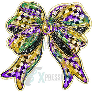 Mardi Gras Harlequin Bow