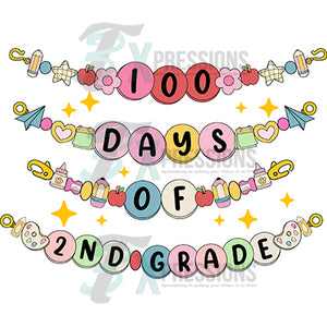 bracelet 100 days of 2nd grade