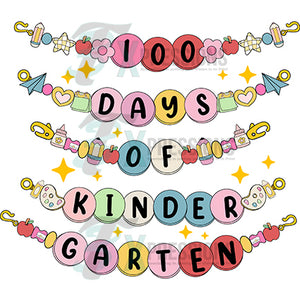 bracelet 100 days of kindergarten