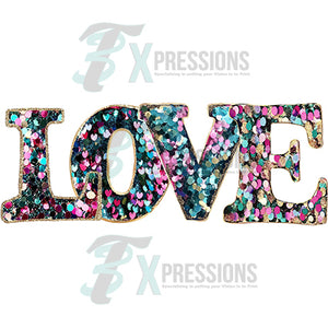 Love sequin 1 line