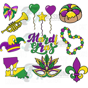 Mardi Gras Collage