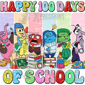 Happy 100 days of school inside out