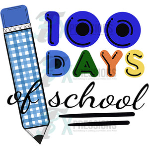 Blue 100 days of school