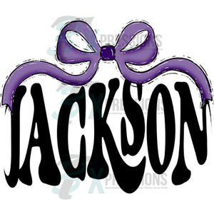 Purple Bow Jackson