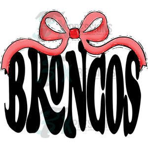 Red Bow Black Broncos