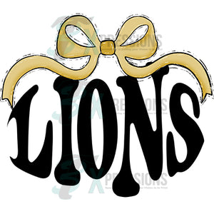 Vegas Gold Bow Lions