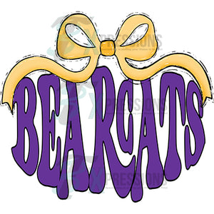 Gold Bow Purple Bearcats