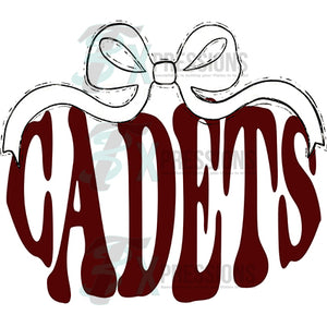 White Bow Maroon Cadets