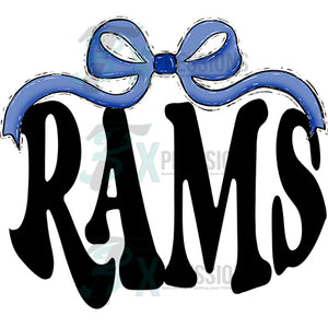 Blue Bow Rams