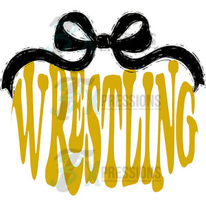 Black Bow Vegas Gold Wrestling