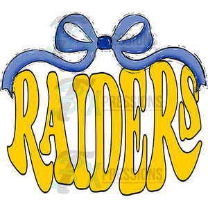 Blue Bow Yellow Raiders