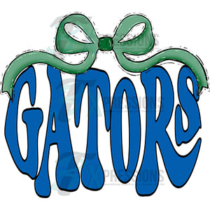 Green Bow Blue Gators