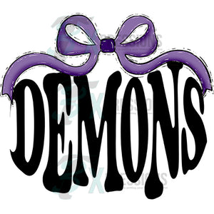 Purple Bow  Demons