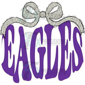 Speckled Bow purple Eagles