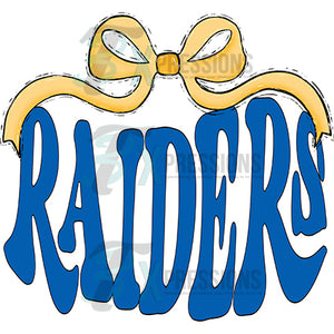 Yellow Bow Blue Raiders