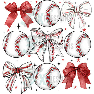 Baseball Bow COllage