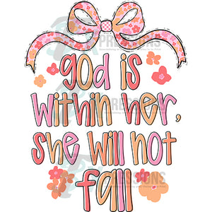 GOD IS WITHIN HER SHE WILL NOT FALL