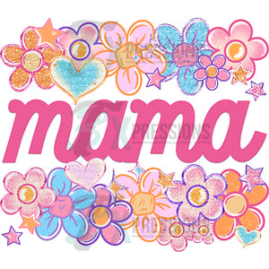 MAMA Floral Heart Family Names