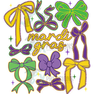 Mardi Gras Bow Collage