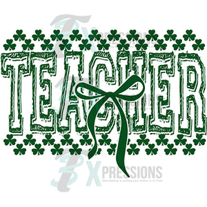 St Patricks day teacher green