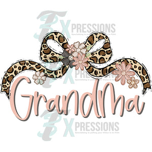 Leopard Floral Grandma