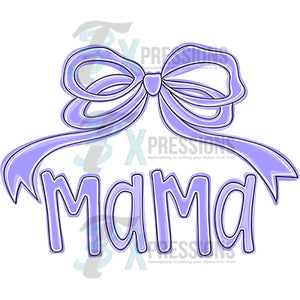 Purple bow mama