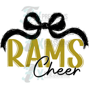 Black Bow Rams Cheer