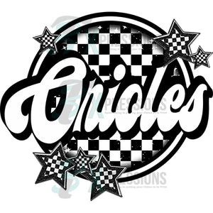 Orioles checkered Circle