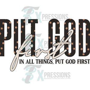 Put God first