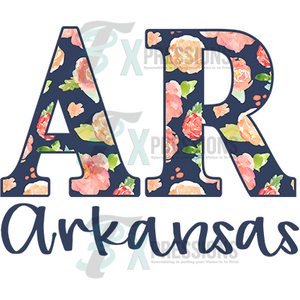 Arkansas AR floral - 3T Xpressions