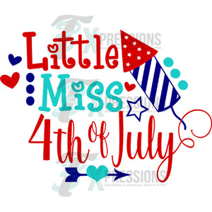 Little Miss 4th of July - 3T Xpressions
