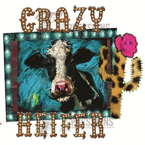 Framed  Crazy Heifer