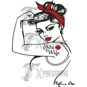 Rosie Riveter fire wife - 3T Xpressions