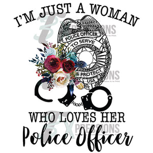Just a woman who loves her police officer
