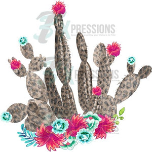 Cheetah Cactus with Flowers - 3T Xpressions