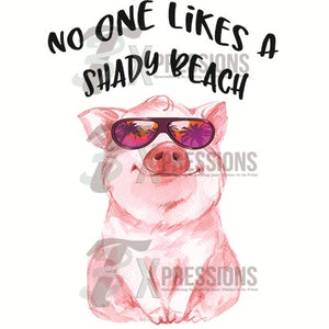 No one likes a shady beach Pig