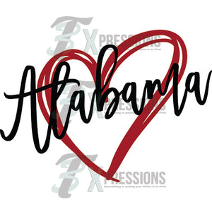 Alabama heart - 3T Xpressions