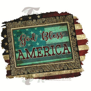 God Bless America Frame - 3T Xpressions