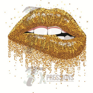 Gold Glitter Lips - 3T Xpressions