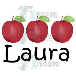 Personalized 3 apples