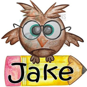Personalized Pencil Owl