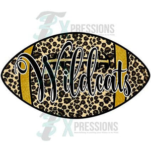 Personalized Leopard Football