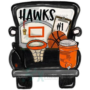 Personalized Black Basketball Truck