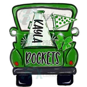 Personalized green Cheer Truck