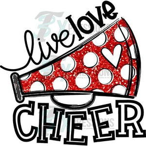 Red Live Love Cheer