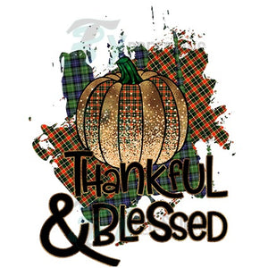 Thankful and Blessed Plaid